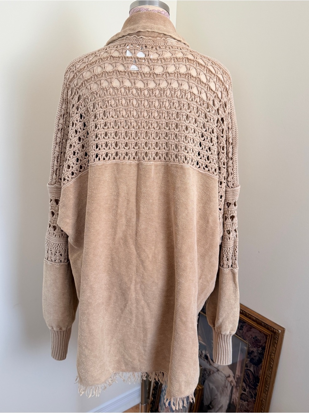 NWT Free People Dune Bug Cardi in Tan size L - Picture 7 of 14